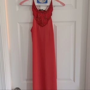 3/$30 - Moda International Orange Beaded Dress, ~6